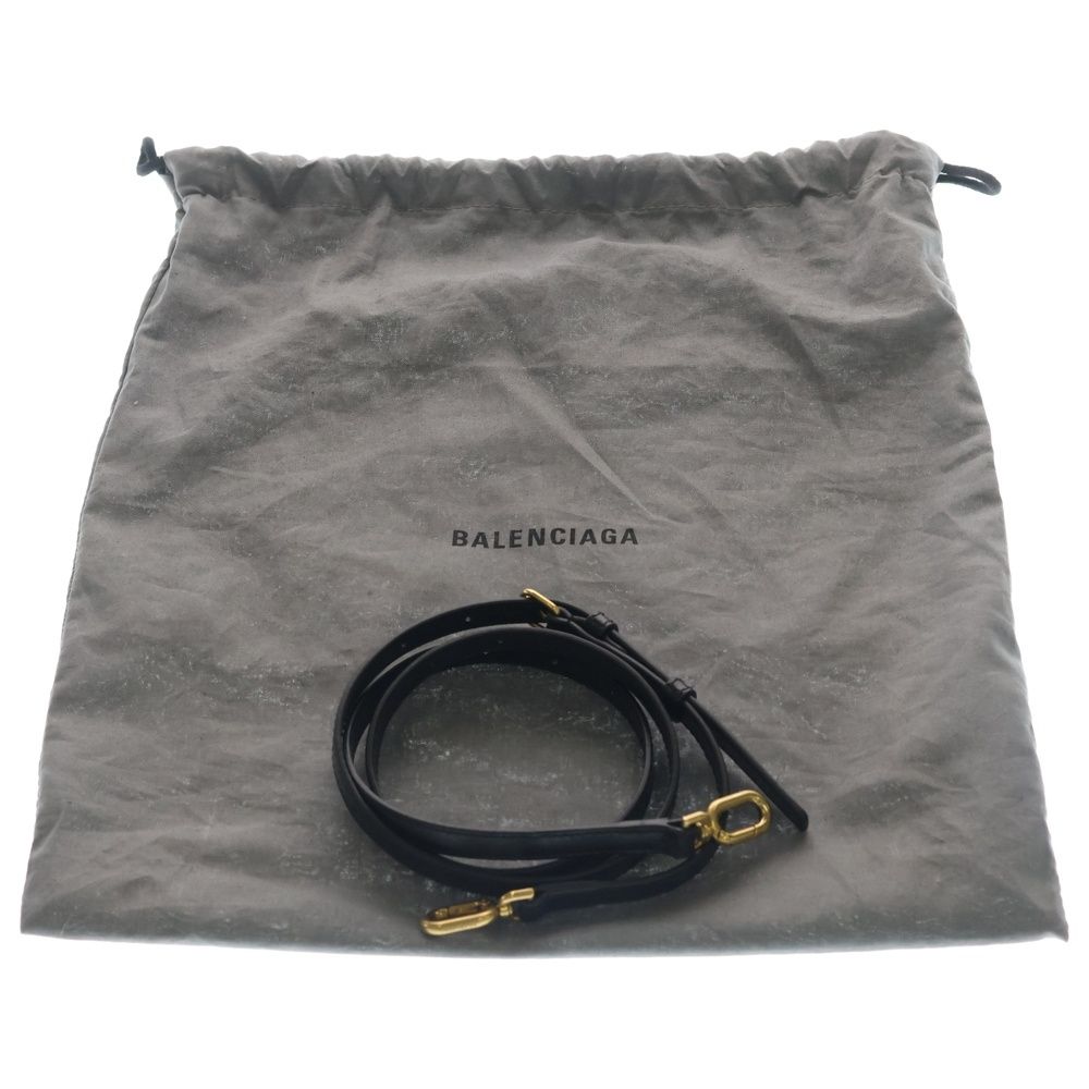 Balenciaga Hourglass Small 2-Way Shoulder Bag Black Leather Gold — view 6