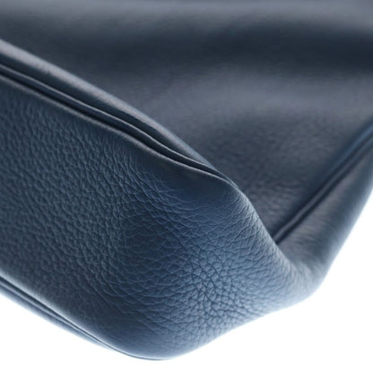 Hermes Masai PM Blue Jean 2-Way Shoulder Bag Tote Leather Taurillon Silver — view 5