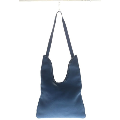 Hermes Masai PM Blue Jean 2-Way Shoulder Bag Tote Leather Taurillon Silver — view 2