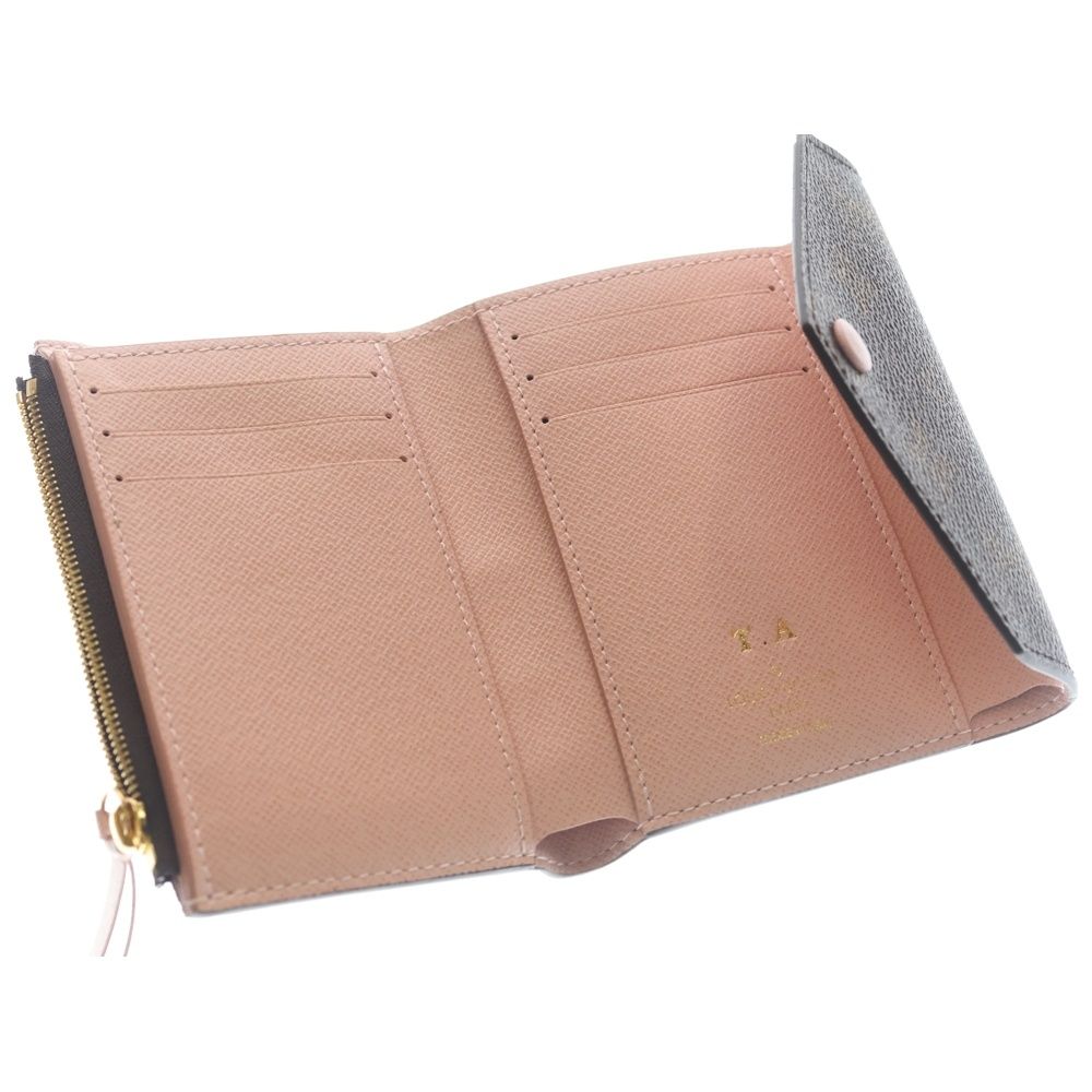 Louis Vuitton Portefeuille Victorine Rosevalerine Monogram Compact Wallet — view 4
