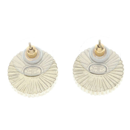 Chanel CC Logo Earrings Gold Black — view 2