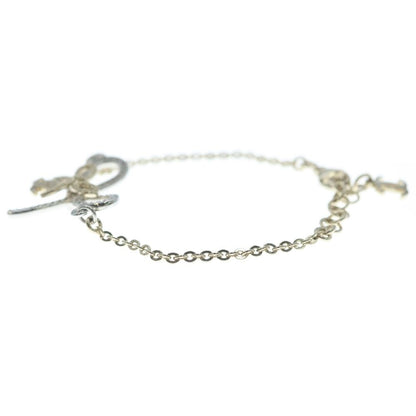 Chanel CC Logo Ribbon Line Stone Bracelet Gold — view 4