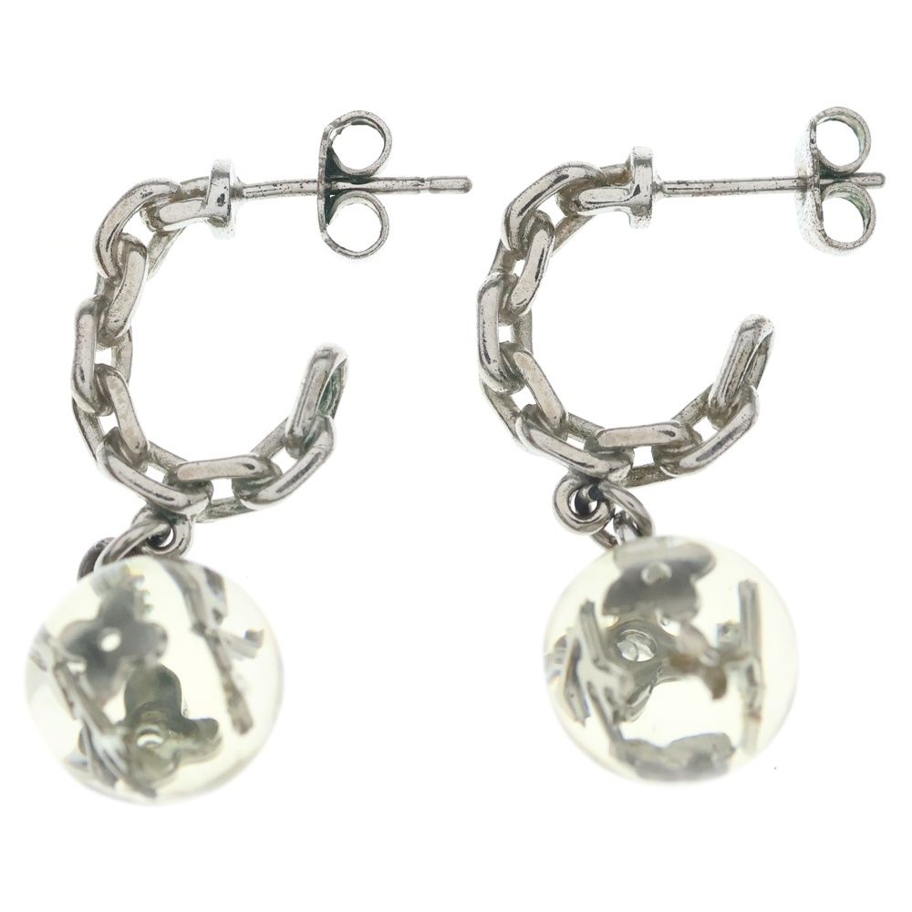 Louis Vuitton Boucle Doreille Jonc Earrings Clear Silver