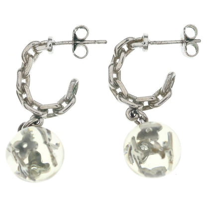 Louis Vuitton Boucle Doreille Jonc Earrings Clear Silver