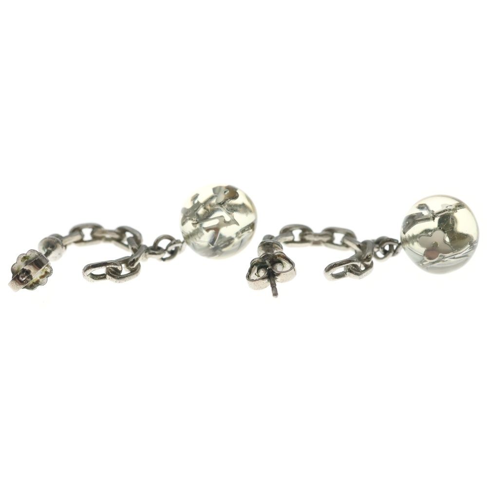Louis Vuitton Boucle Doreille Jonc Earrings Clear Silver — view 3