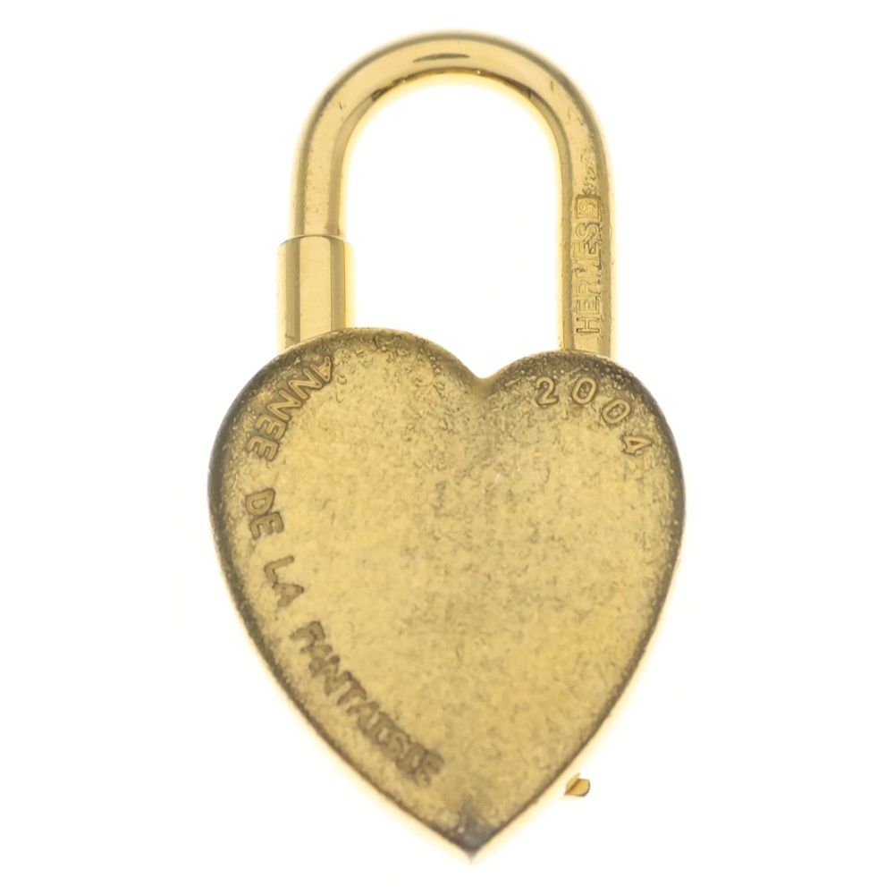 Hermes Rock Heart Cadena Bag Charm Gold — view 2