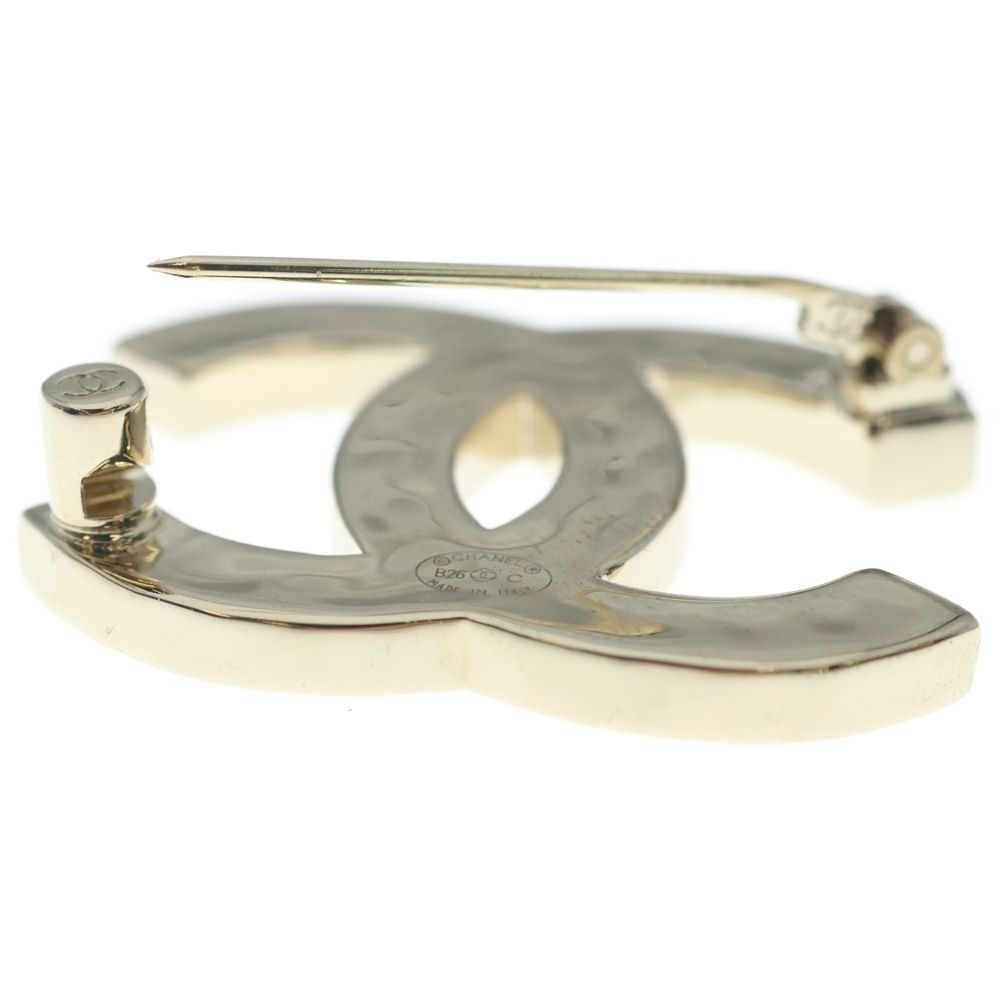 Chanel CC Logo Line Stone Denim Brooch — view 5