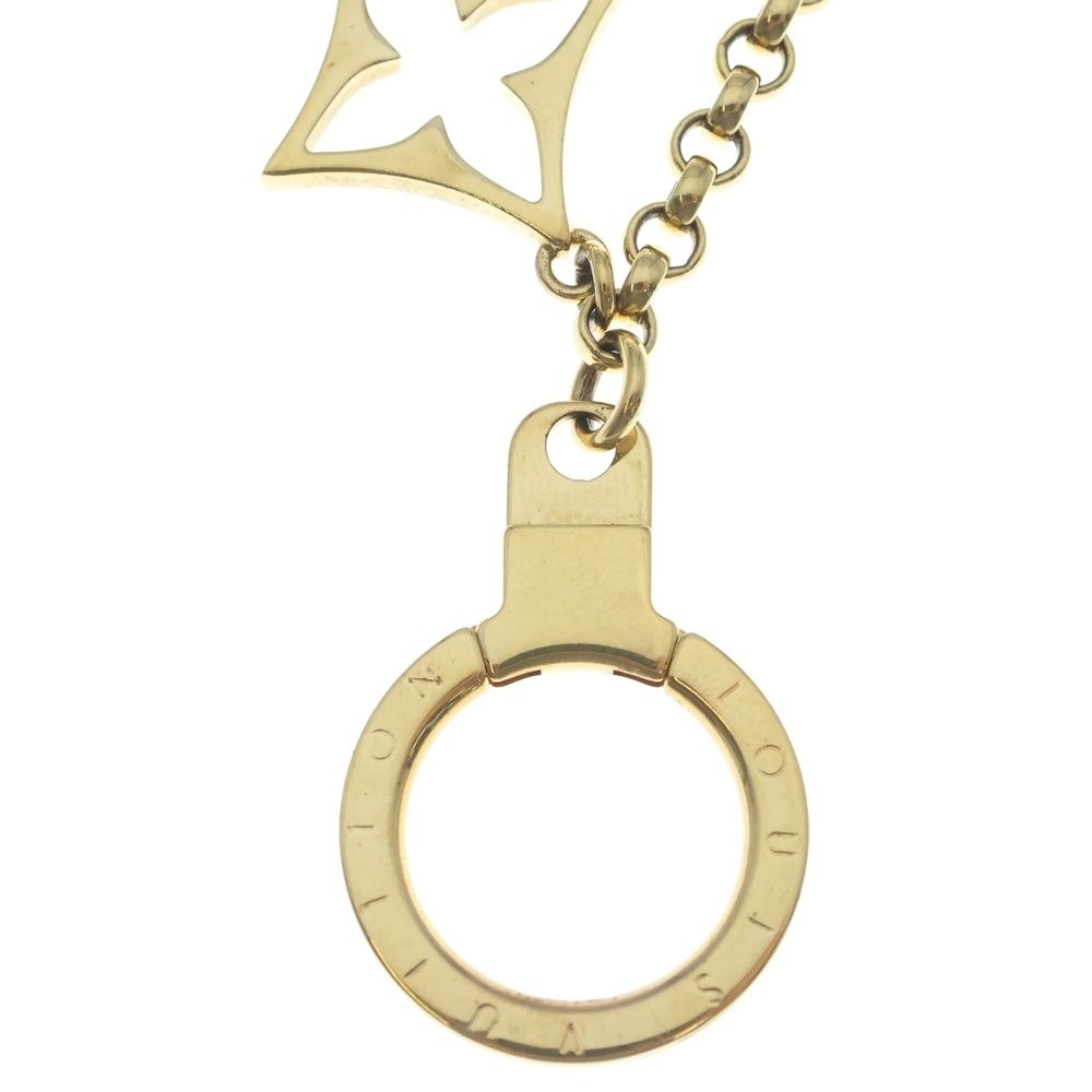 Louis Vuitton Fleur Ledo Monogram Bag Charm Gold — view 6