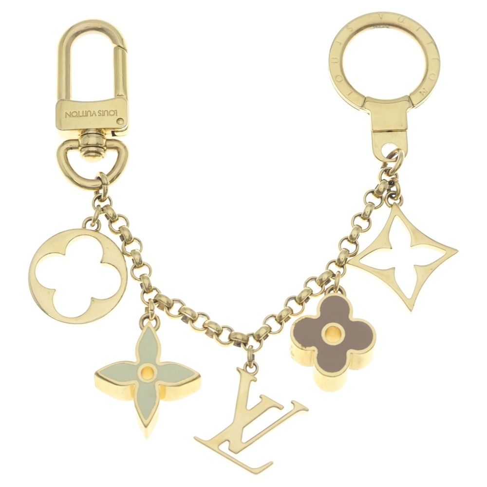 Louis Vuitton Fleur Ledo Monogram Bag Charm Gold
