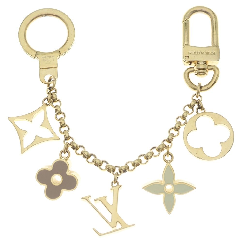 Louis Vuitton Fleur Ledo Monogram Bag Charm Gold — view 2