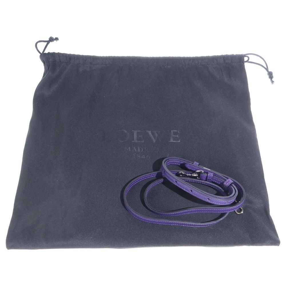 Loewe Amazona 23 2-Way Shoulder Bag Gray Purple Navy Silver — view 6