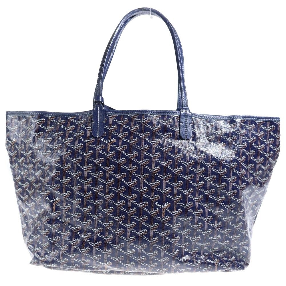 Goyard Saint Louis PM Tote Blue Navy Leather