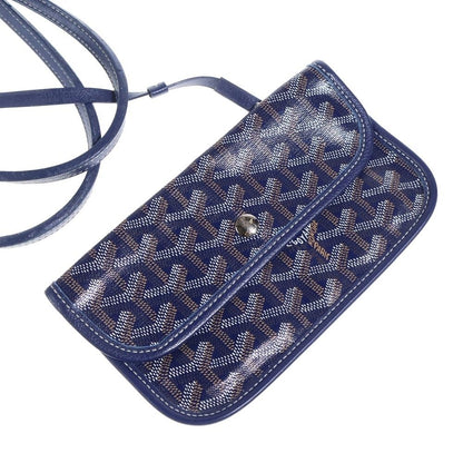 Goyard Saint Louis PM Tote Blue Navy Leather — view 5
