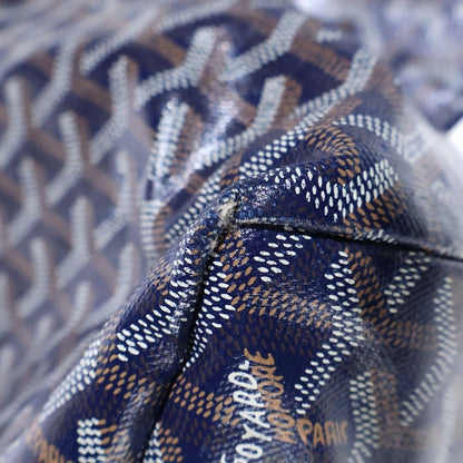 Goyard Saint Louis PM Tote Blue Navy Leather — view 6