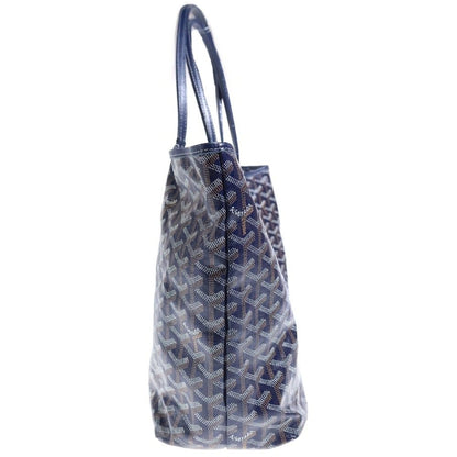 Goyard Saint Louis PM Tote Blue Navy Leather — view 3