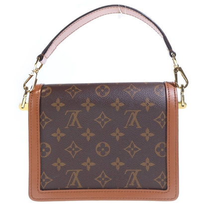 Louis Vuitton Monogram Reverse Dauphine Lock XL Shoulder Bag Brown Leather Gold — view 2