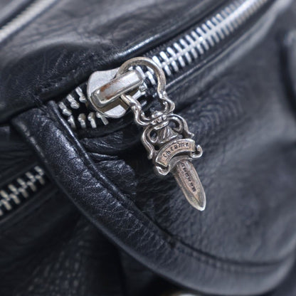 Chrome Hearts 1 Snat Pack Dagger Zip Gunslinger Belt Leather Waist Bag Black — view 4