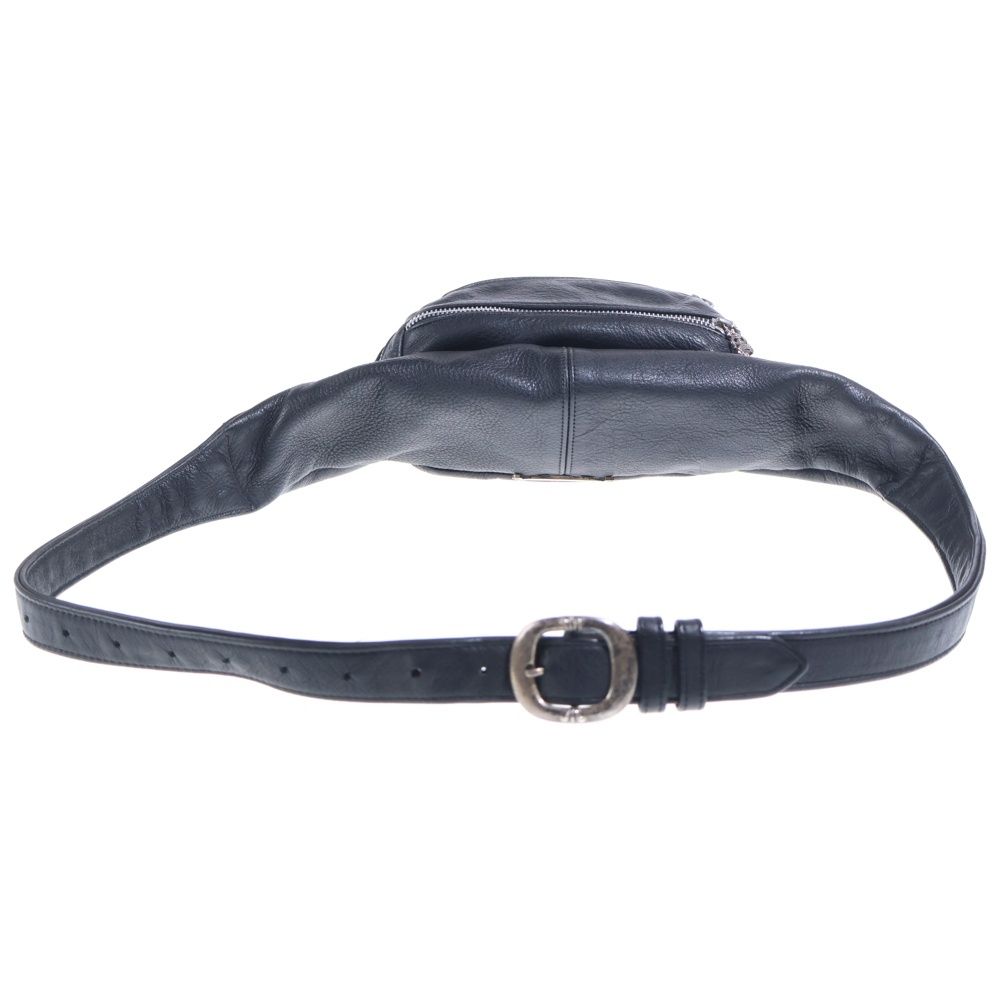 Chrome Hearts 1 Snat Pack Dagger Zip Gunslinger Belt Leather Waist Bag Black — view 2