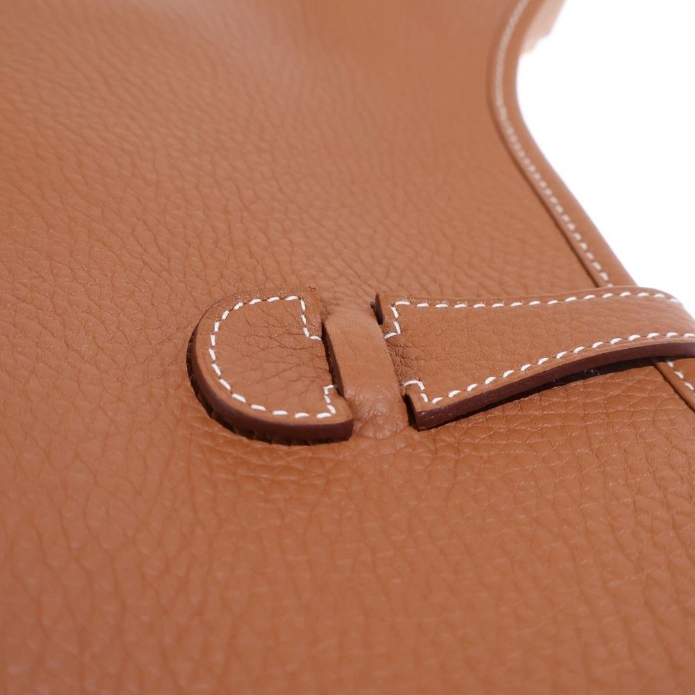 Hermes Evelyne 3 PM Gold Taurillon Shoulder Bag — view 5