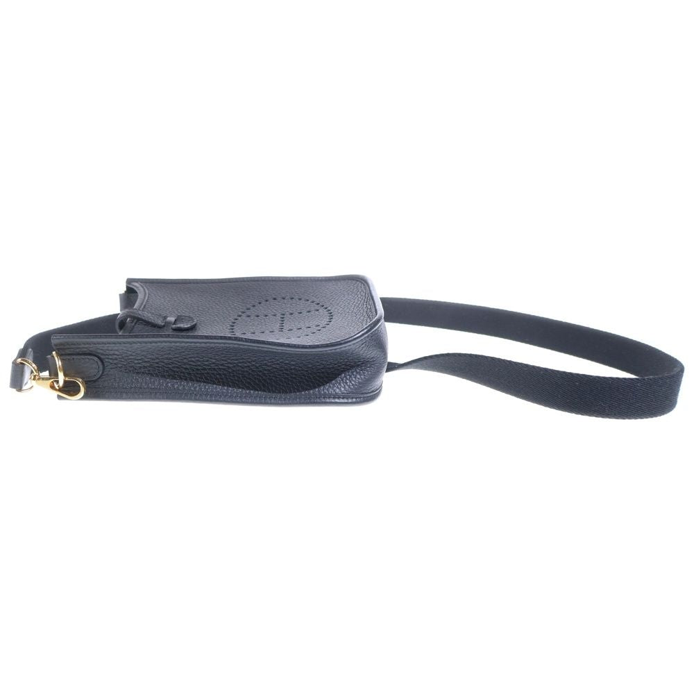 Hermes Evelyne TPM Black Togo Shoulder Bag Gold — view 3