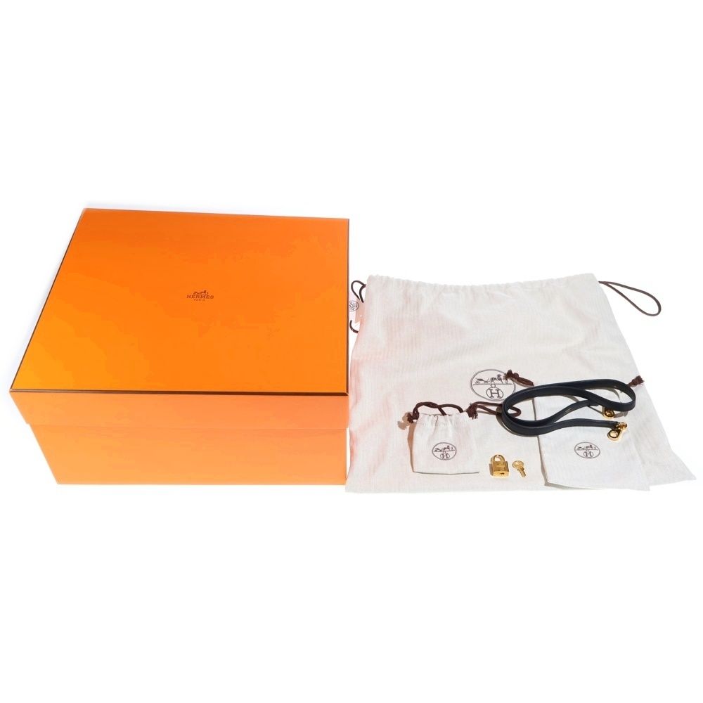 Hermes Bolide 31 Taurillon Clemence Leather 2-Way Bag Gold Black — view 6