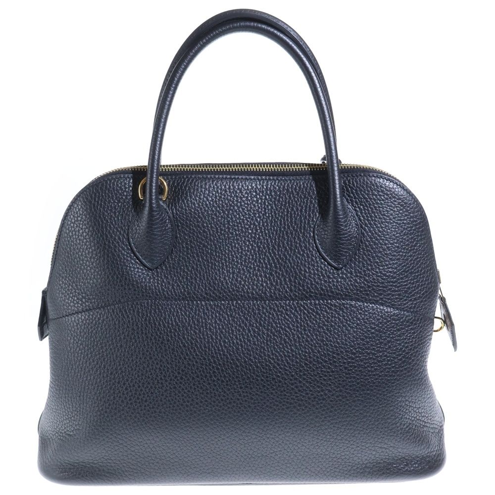 Hermes Bolide 31 Taurillon Clemence Leather 2-Way Bag Gold Black — view 2