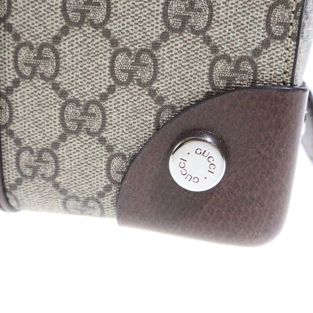 Gucci GG Supreme Tote Brown Beige Leather Silver — view 5