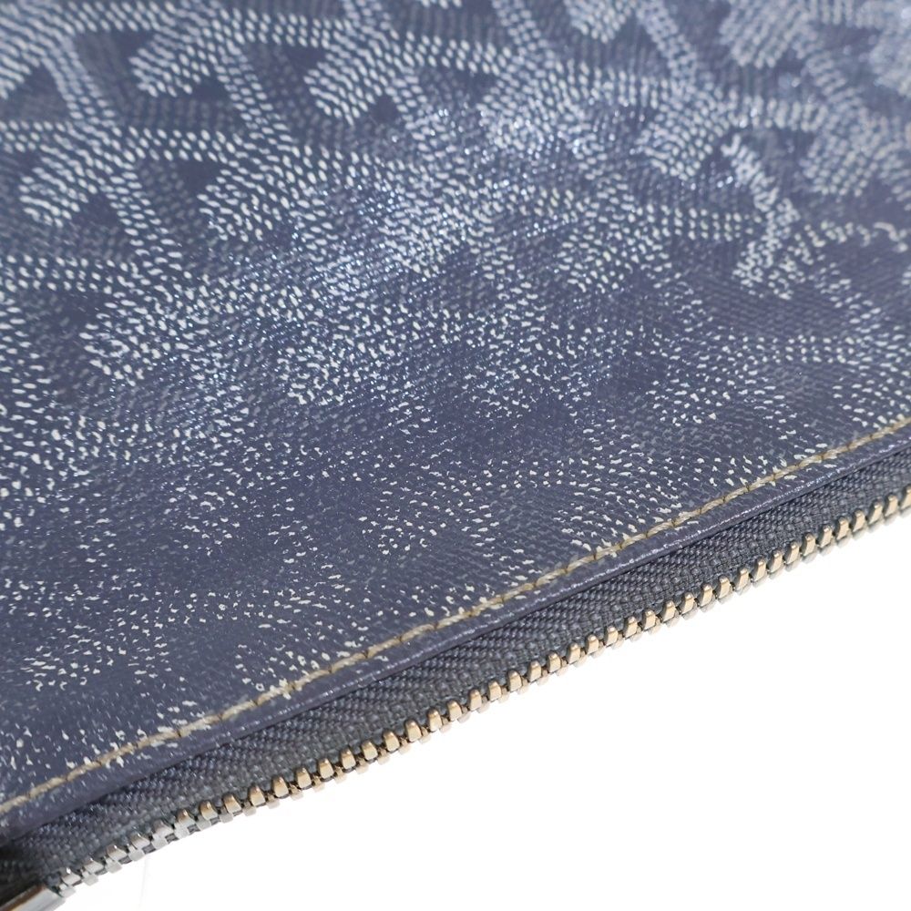 Goyard Sena MM Clutch Case Pouch Gray Silver — view 6