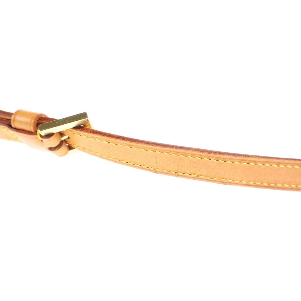 Louis Vuitton Trotteur Monogram Leather Shoulder Bag Gold Brown — view 6