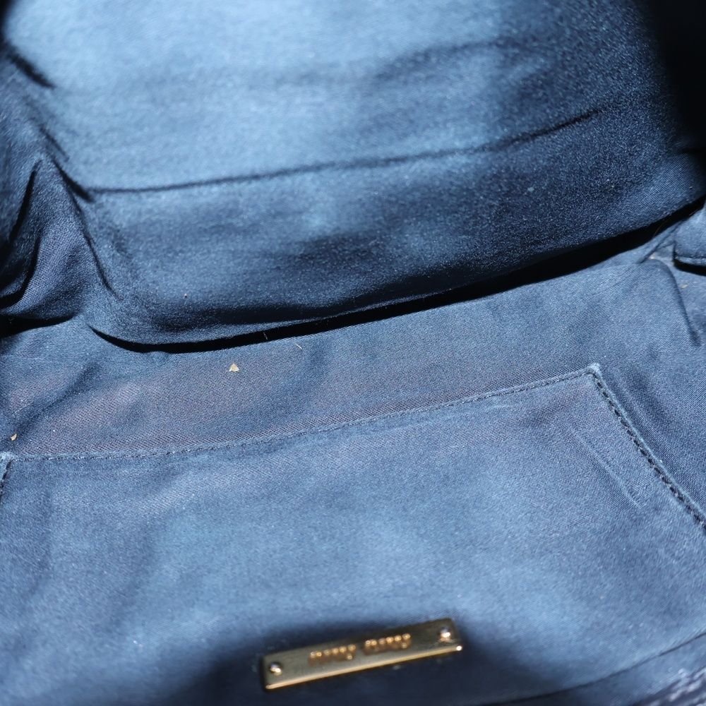 Miu Miu Matelasse Chain Shoulder Bag Black Leather Gold — view 4