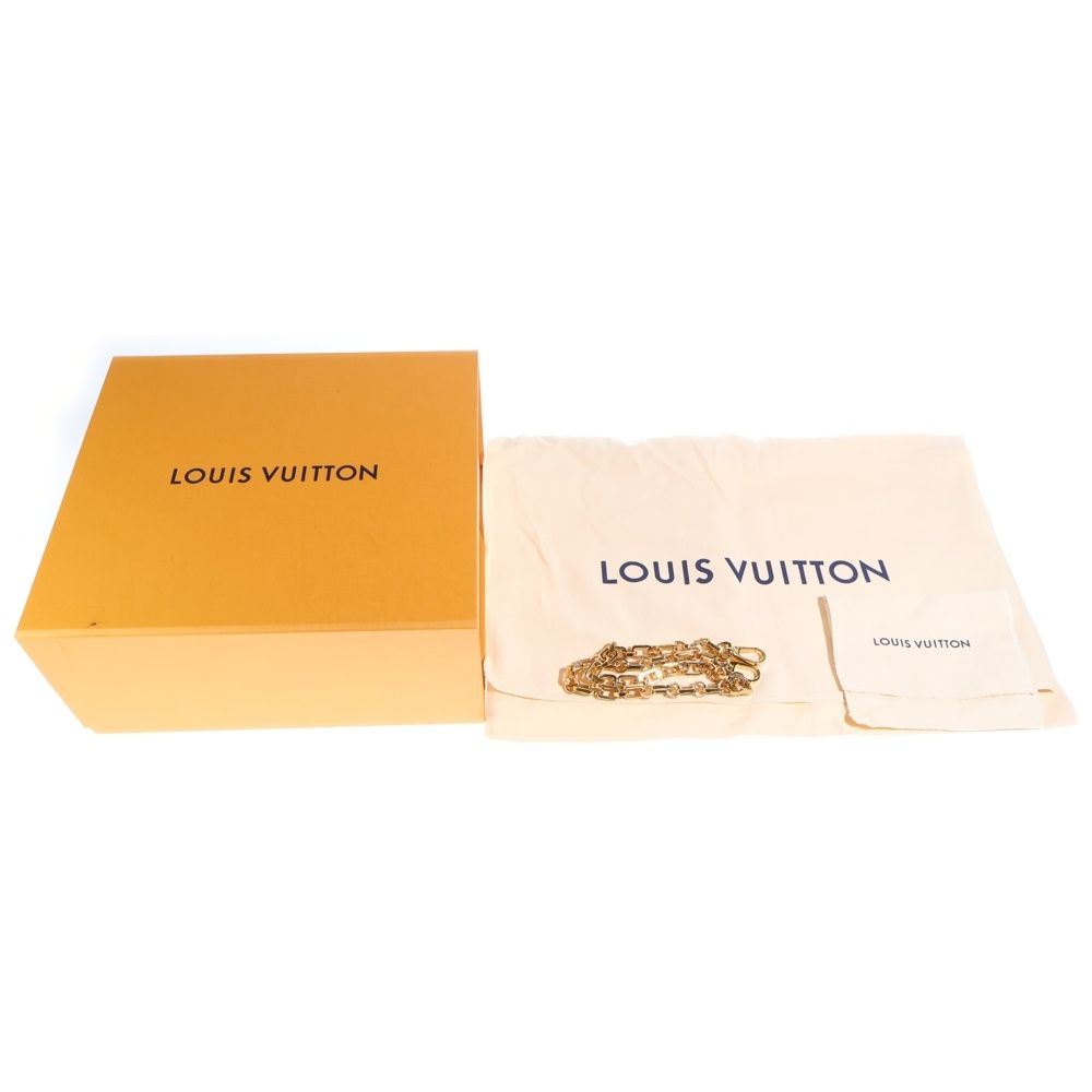 Louis Vuitton Dauphine MM Monogram Reverse Leather Chain Shoulder Bag Gold Brown — view 6