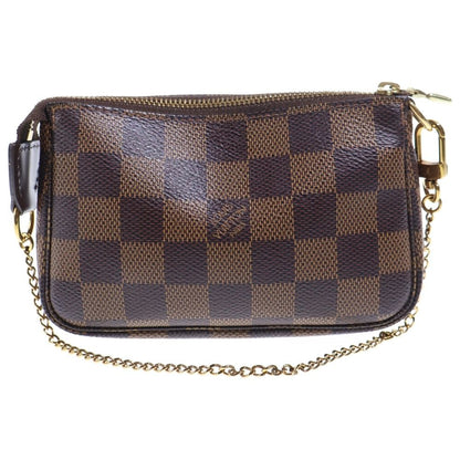 Louis Vuitton Damier Mini Pouch Handbag Brown — view 2