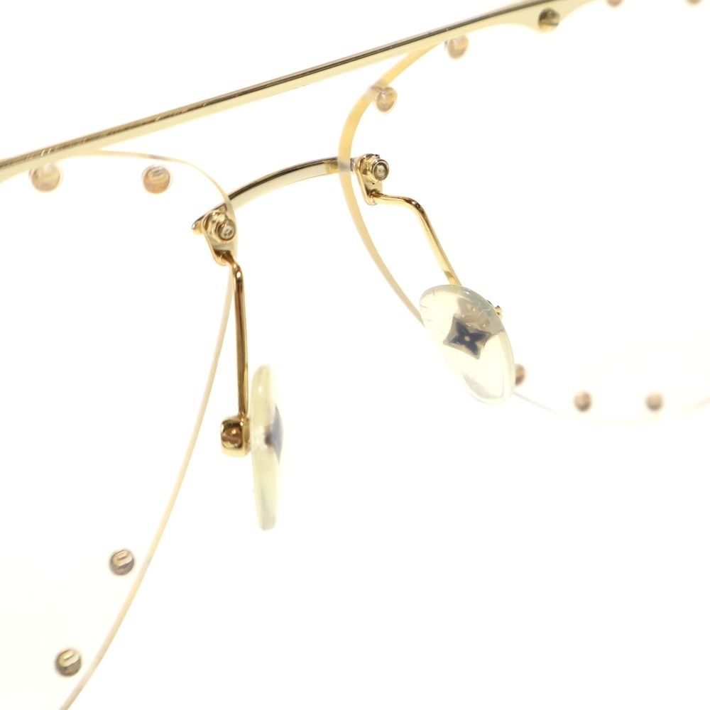 Louis Vuitton Sunglasses the Party Clear Lens Gold Eyewear — view 5