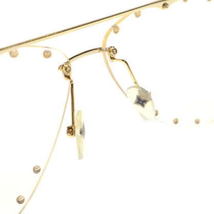 Louis Vuitton Sunglasses the Party Clear Lens Gold Eyewear — view 5