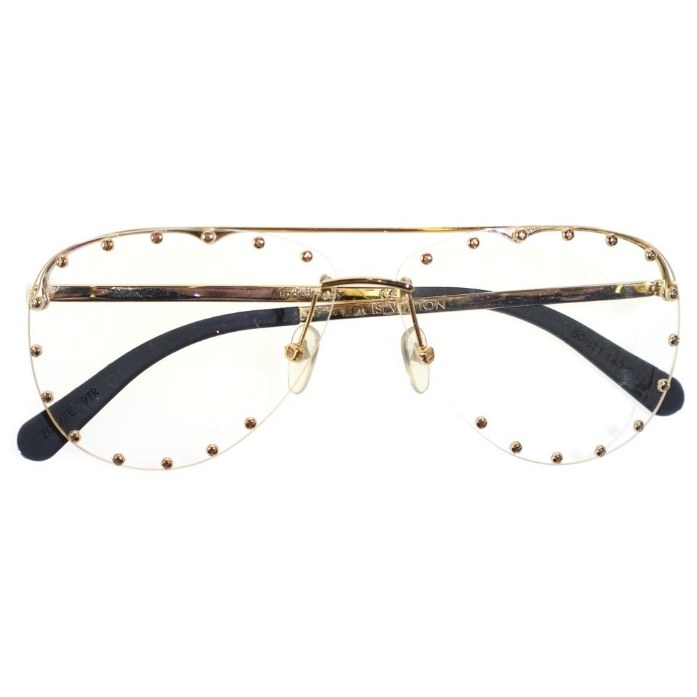 Louis Vuitton Sunglasses the Party Clear Lens Gold Eyewear