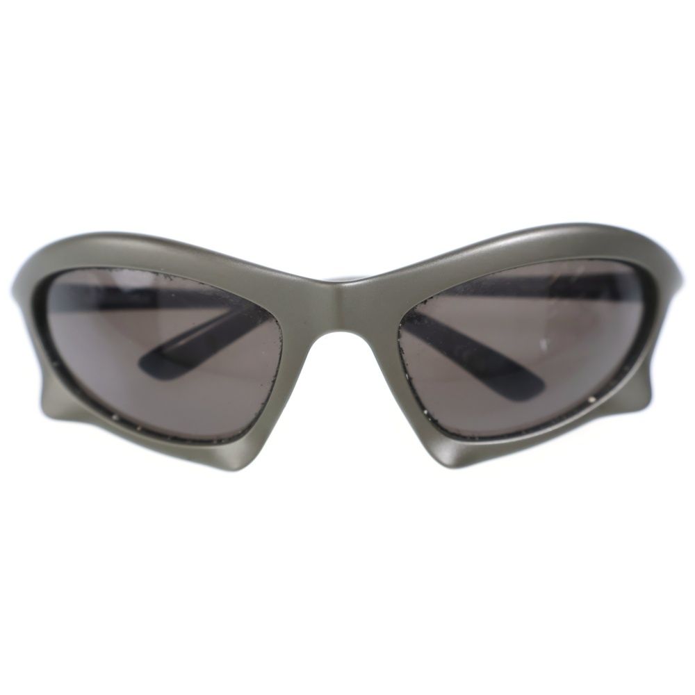 Balenciaga Bat Rectangle Sporty Frame Sunglasses Gray Eyewear