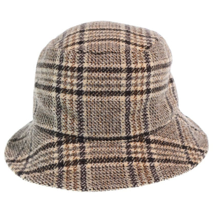 Celine Triomphe Embroidered Wool Bucket Hat Brown — view 2