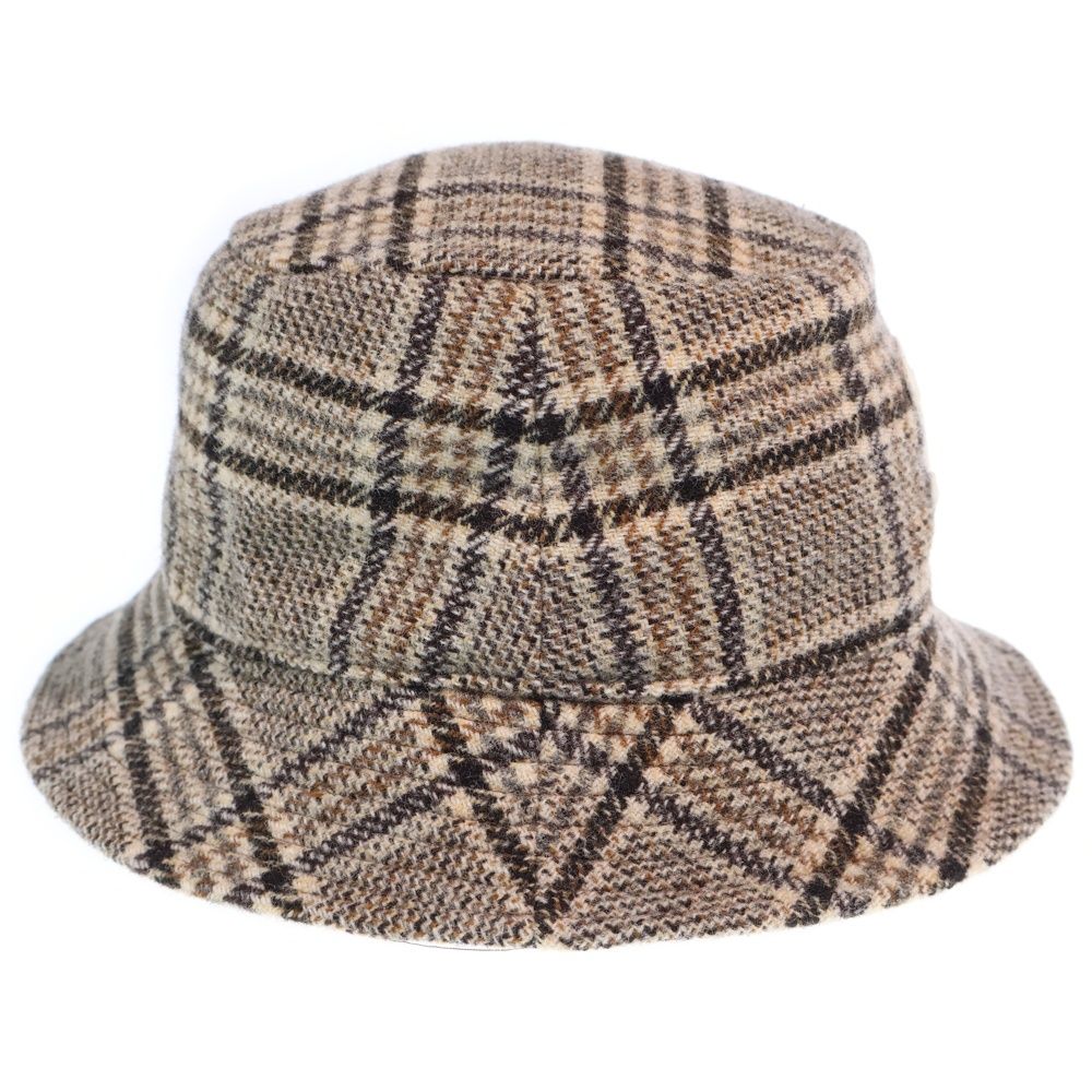 Celine Triomphe Embroidered Wool Bucket Hat Brown — view 3