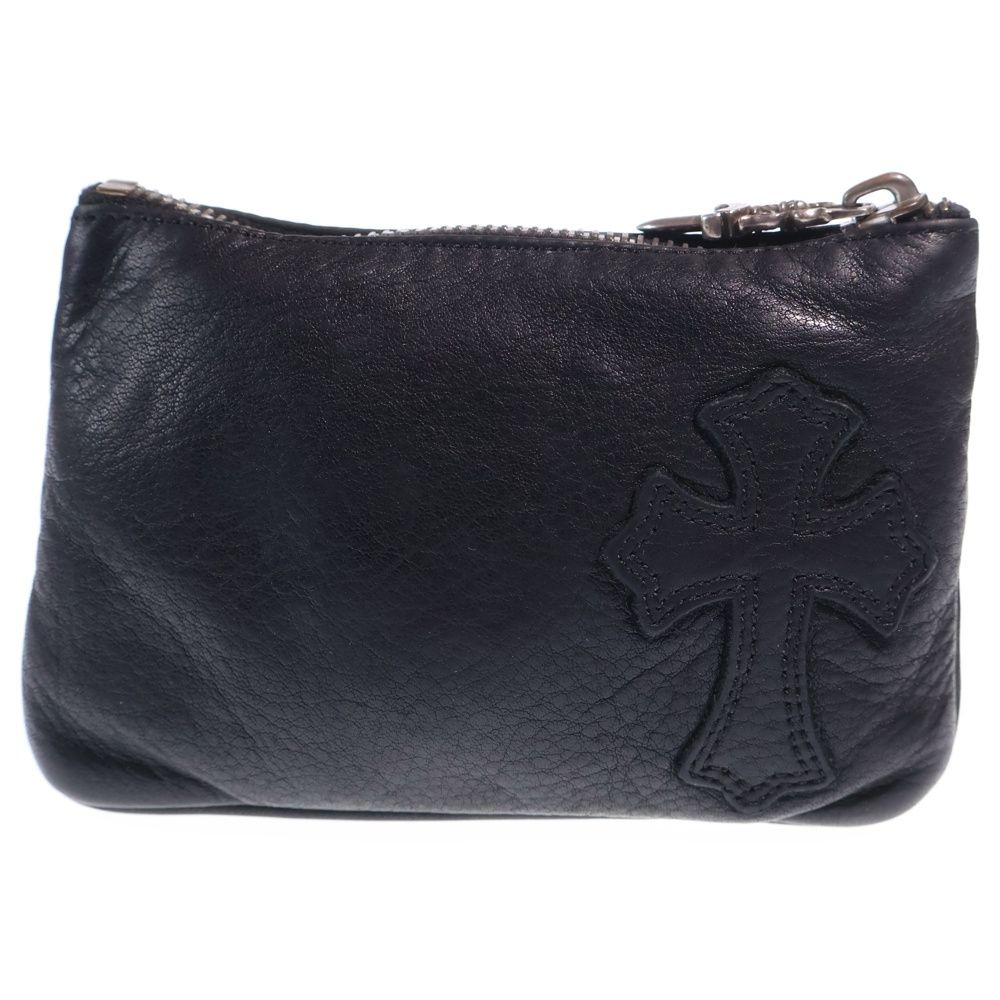 Chrome Hearts Zpr Chng Purse Change Cross Patch Daga Zip Coin Case