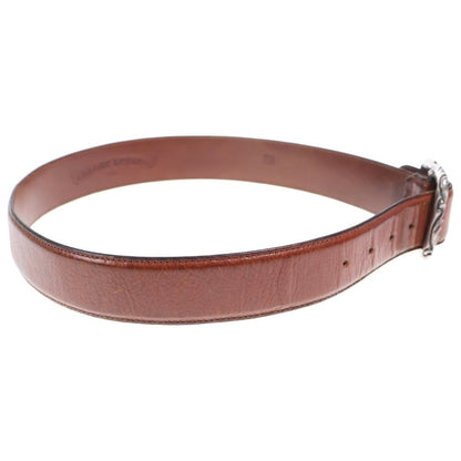 Chrome Hearts Blt Scrlrec Rectangle Scroll Leather Belt — view 3