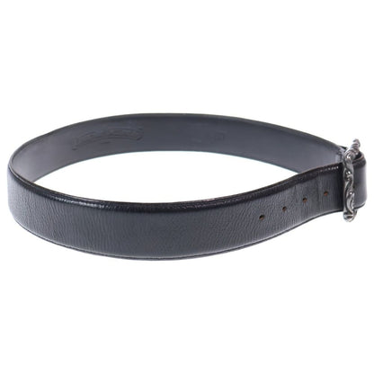 Chrome Hearts Blt Scrlrec Rectangle Scroll Leather Belt — view 3