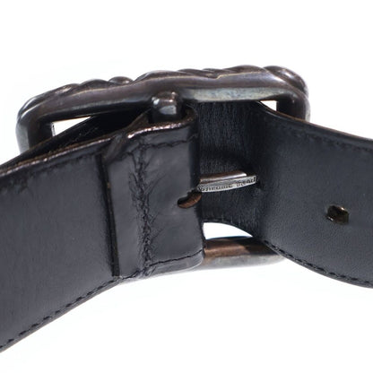 Chrome Hearts Blt Scrlrec Rectangle Scroll Leather Belt — view 6