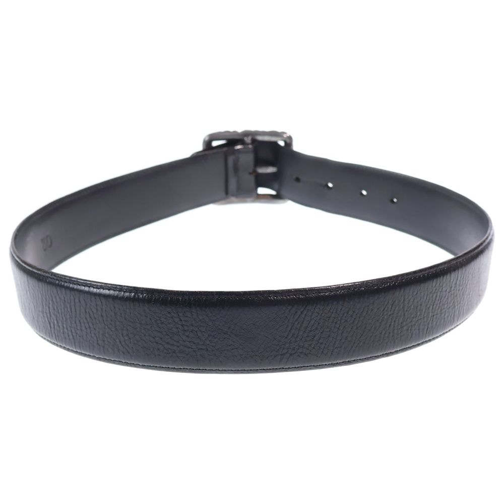 Chrome Hearts Blt Scrlrec Rectangle Scroll Leather Belt — view 2