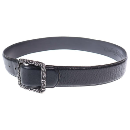 Chrome Hearts Blt Scrlrec Rectangle Scroll Leather Belt