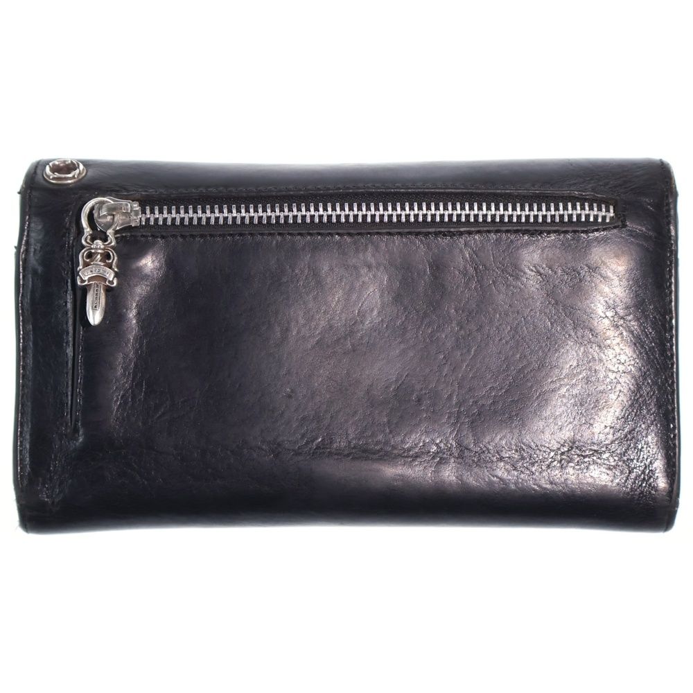Chrome Hearts Wave Leather Wallet Black — view 2
