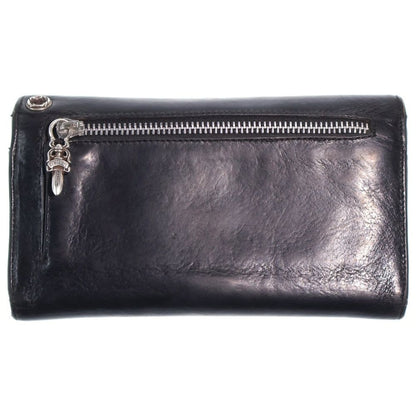 Chrome Hearts Wave Leather Wallet Black — view 2