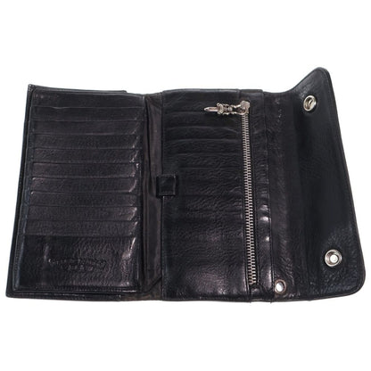 Chrome Hearts Wave Leather Wallet Black — view 5