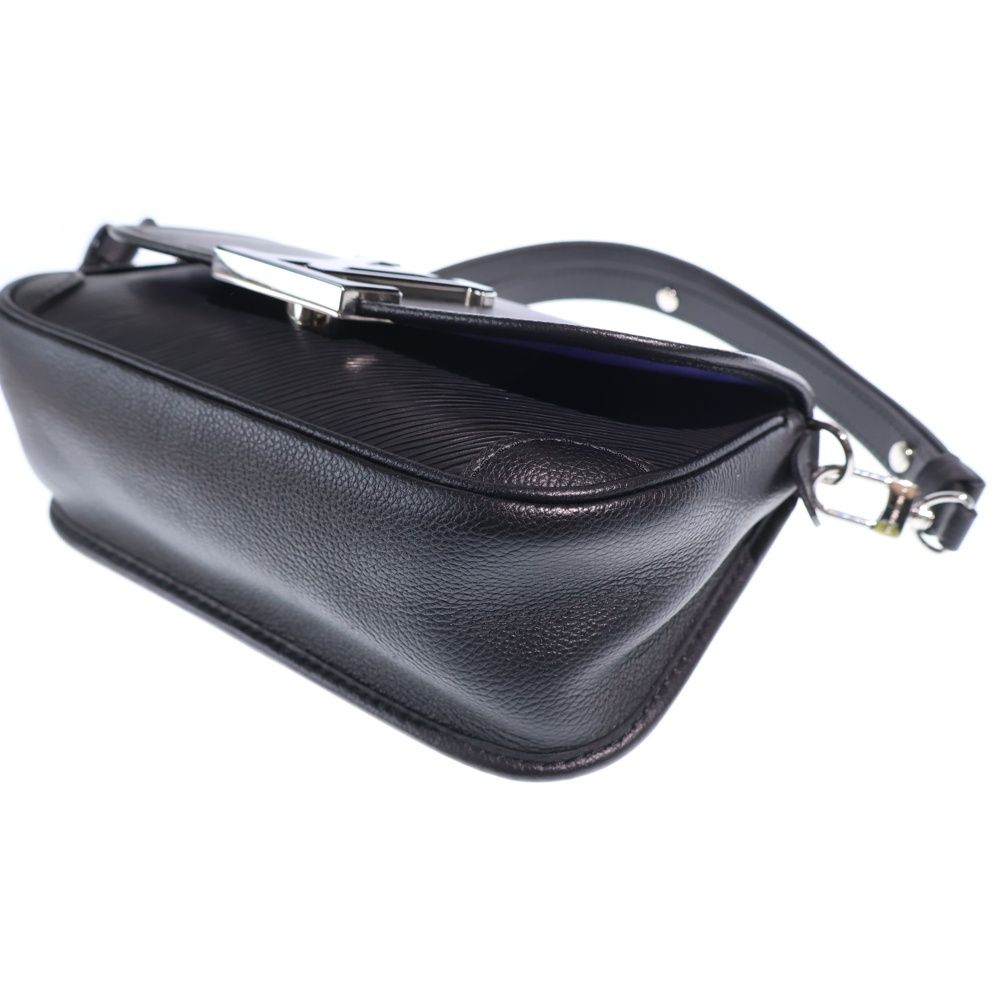 Louis Vuitton Epi Buci NM Shoulder Bag Black Noir Leather Silver — view 5
