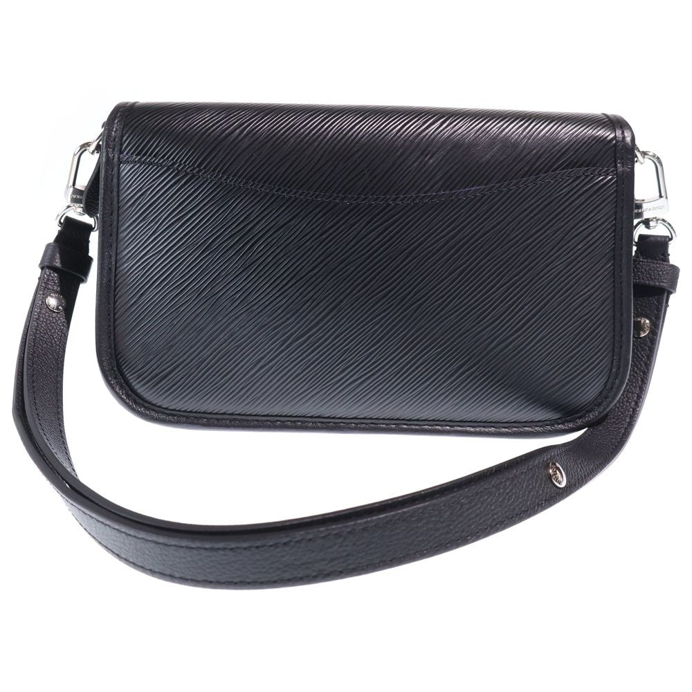 Louis Vuitton Epi Buci NM Shoulder Bag Black Noir Leather Silver — view 2