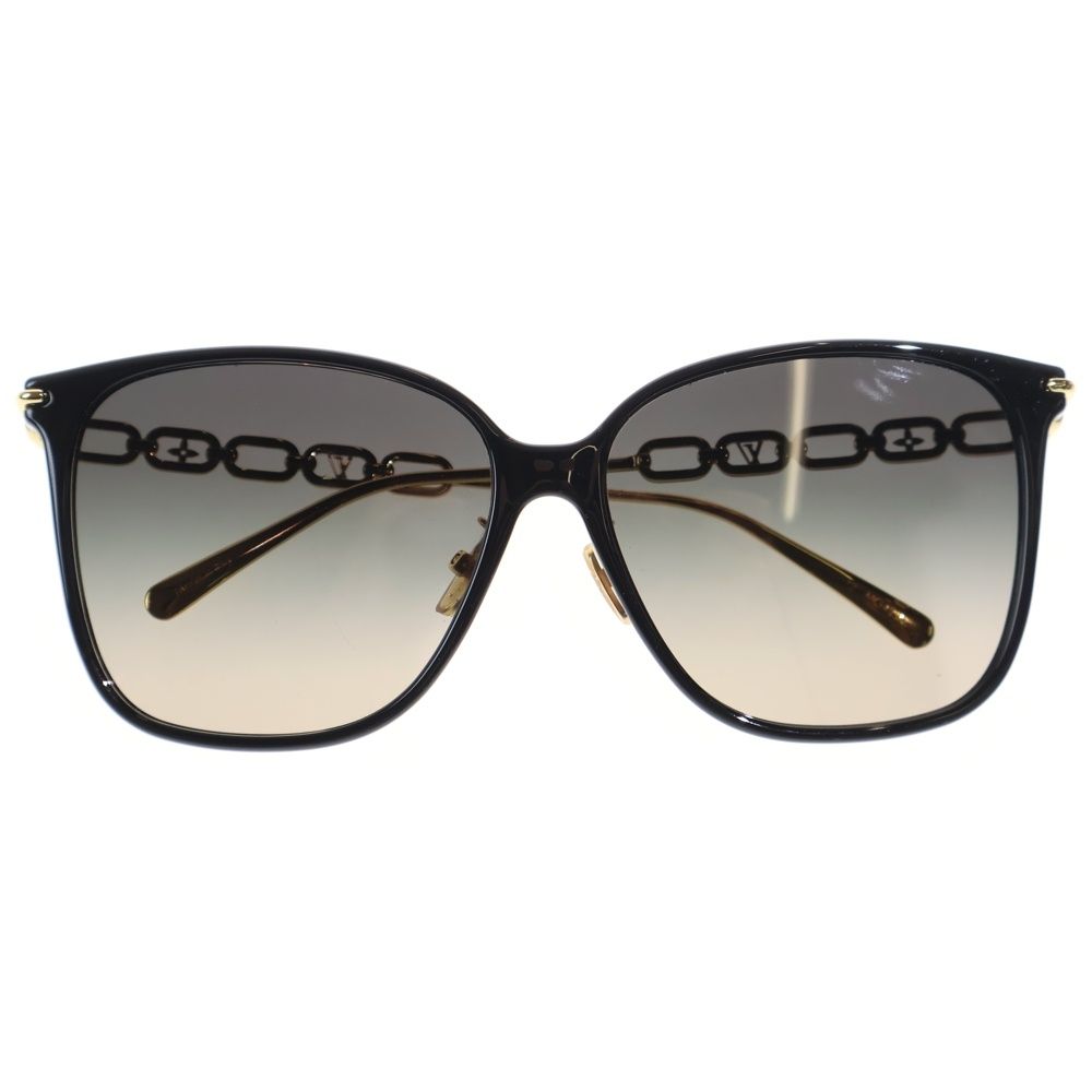 Louis Vuitton My LV Chain to Classic Square Black Cles Gold Eyewear